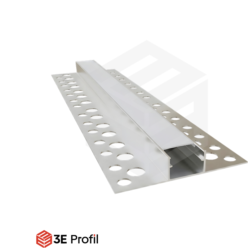 12x18 cm Ters Trimless Alçıpan Led Profili