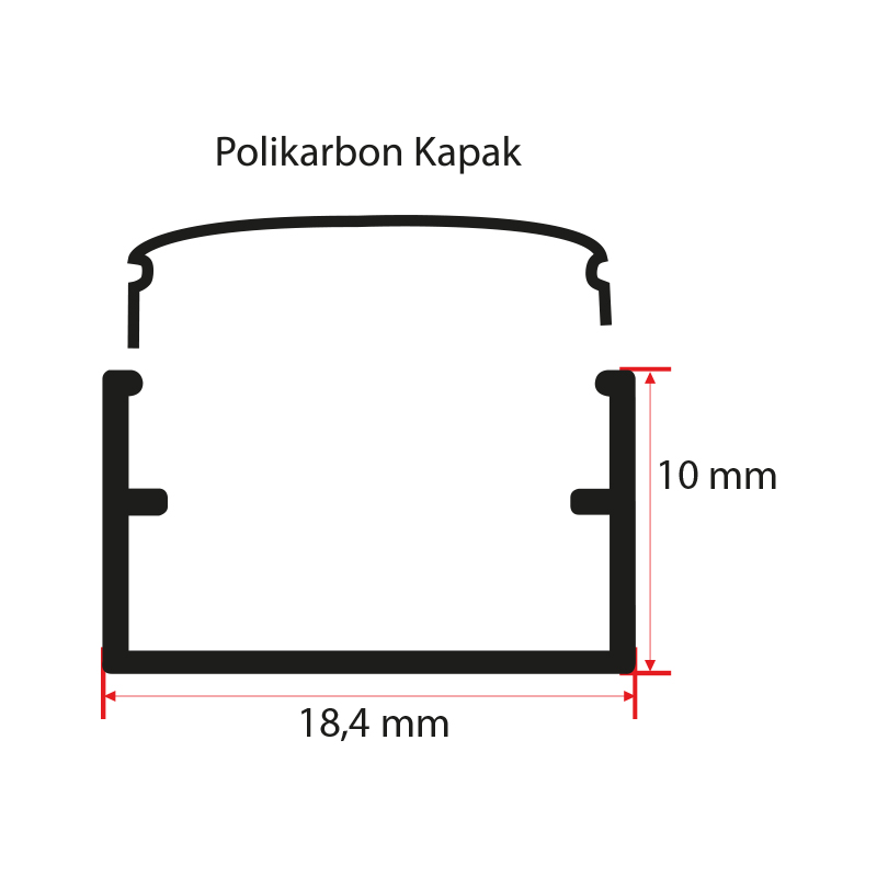 10X18 Kanal Led Profili