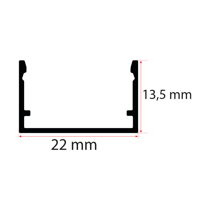22X13 Kanal Led Profili