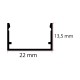 22X13 Kanal Led Profili