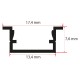 7X14 MM KANATLI LED PROFİLİ