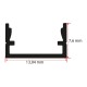 7X13 mm Kanal Led Profili