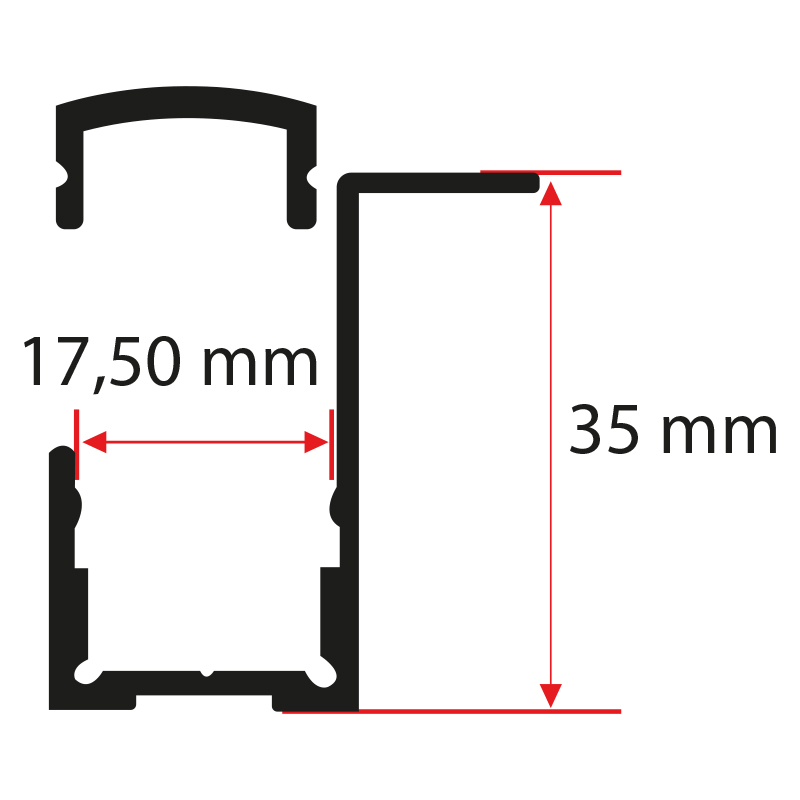 Alüminyum Led Gizli Köşe Profili