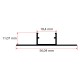 12x18 cm Ters Trimless Alçıpan Led Profili