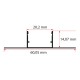 14x22 cm Ters Trimless  Led Profili